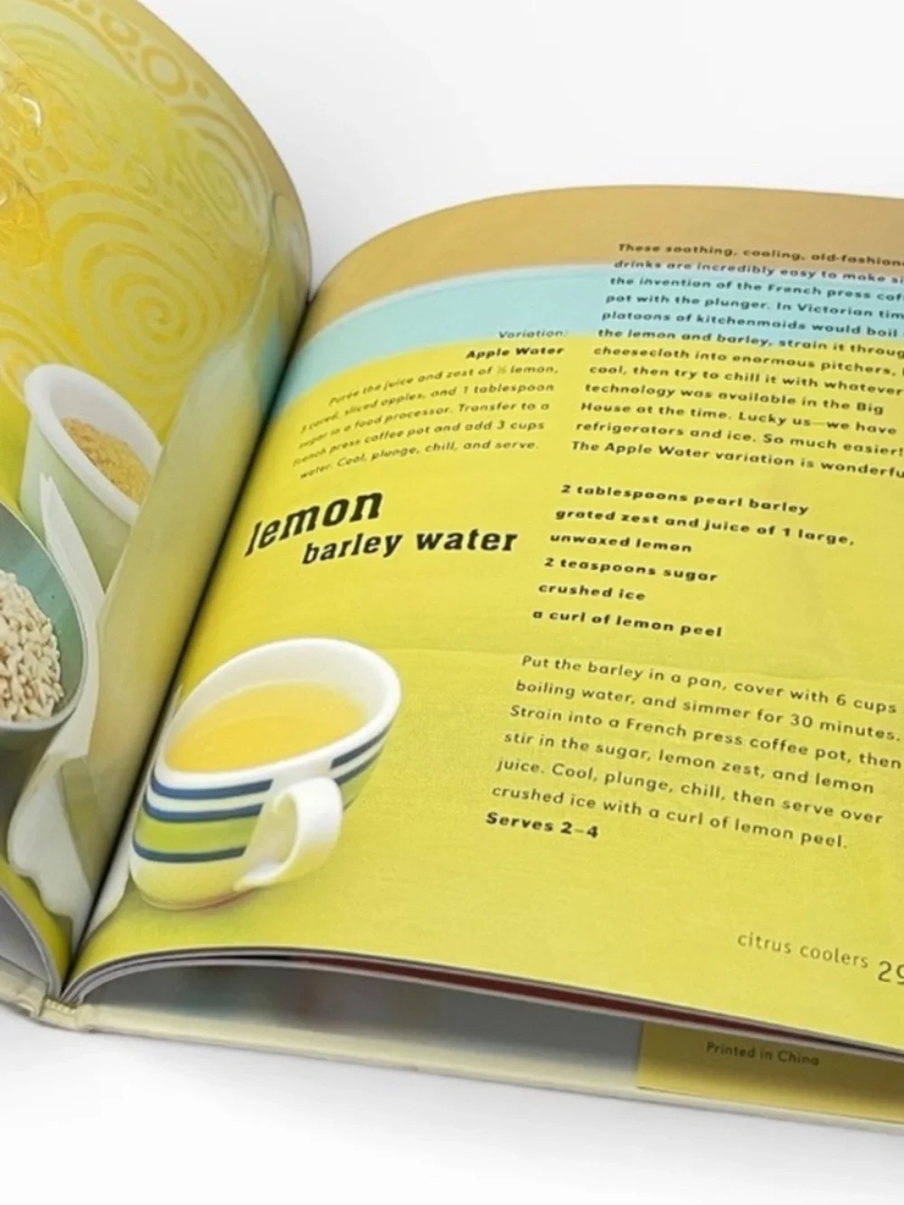 Coolers & Summer Cocktails Hardcover Cookbook Mocktail Drink Recipes Bar Guide